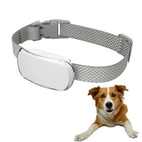 Adjustable Training Device Bark Collar for Large Medium and Small Dogs (Color: White, Type: Training Device)