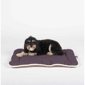DGS Pet Products Pet Cotton Canvas Sleeper Cushion Extra Small Sand 15" x 20" x 1" (Color: Pebble Grey, size: large)